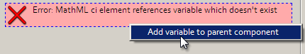 Automatically fix missing variable