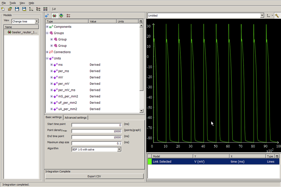 Picture showing a single trace in OpenCell